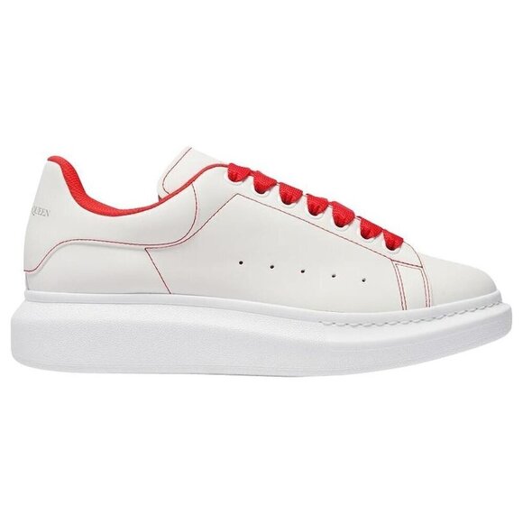 Alexander Mcqueen Larry Oversized Sneakers 43 10 E Mens White Red - Picture 1 of 12